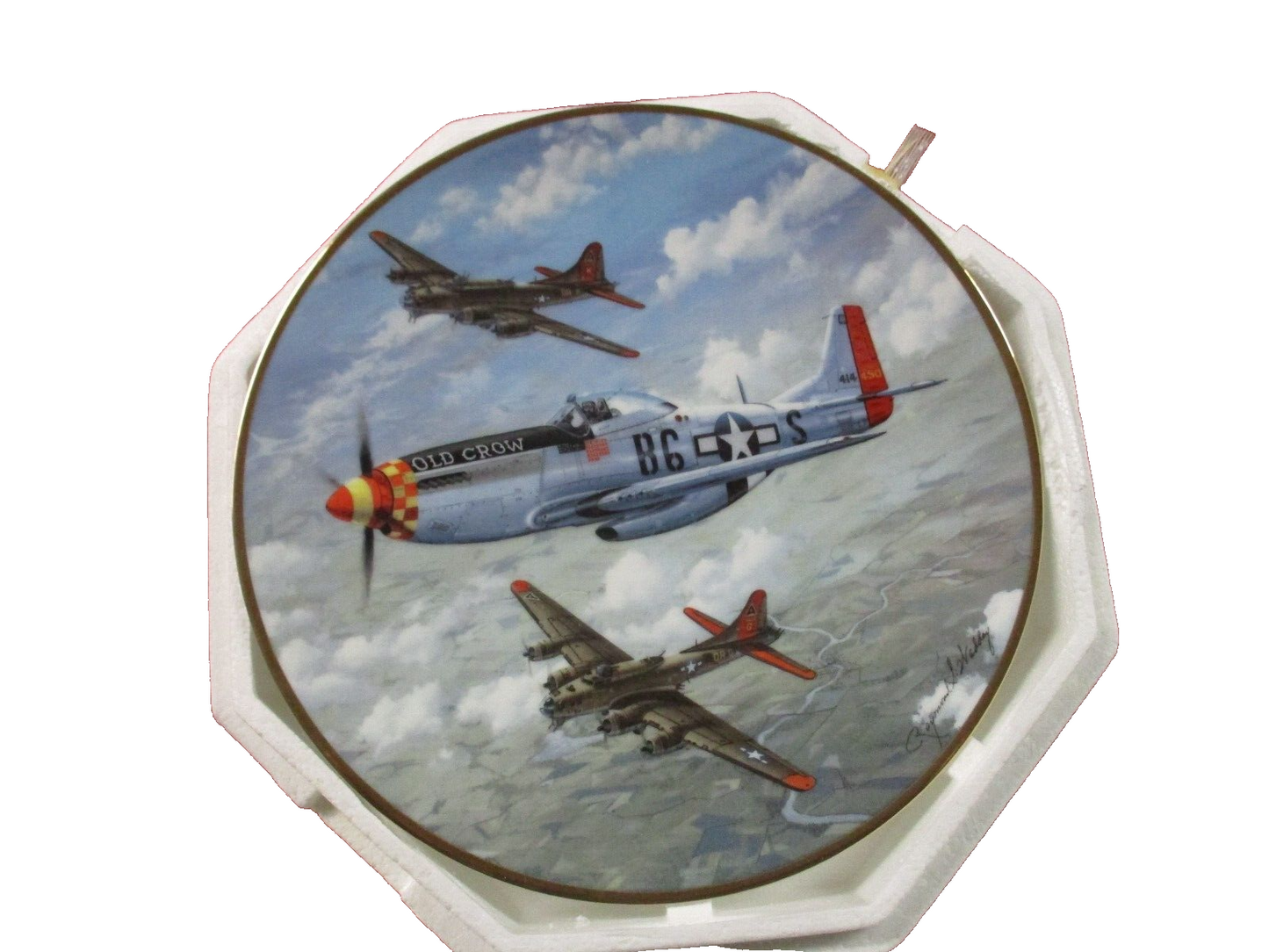 ES 03:      8 1/4"   3  Porcelaine Plates  Hamilton Collection Raymond Waddey