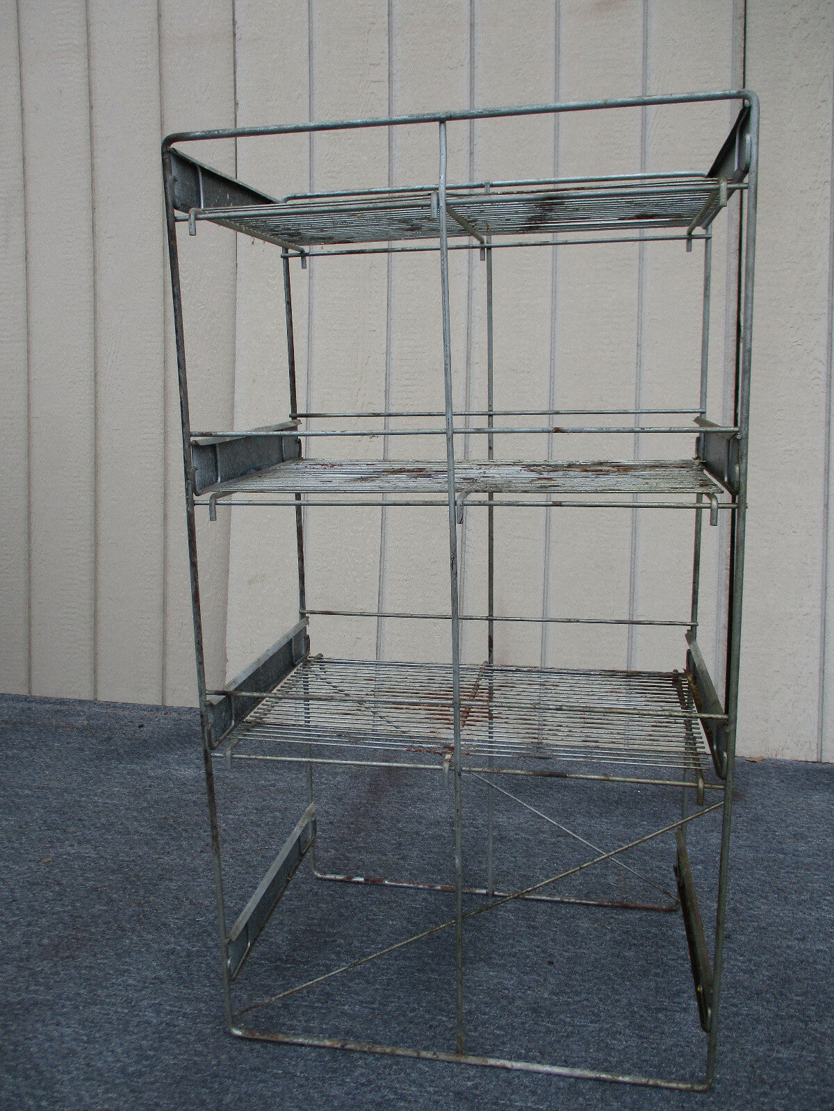 62841- PL:    Industrial Metal Stand Display Cabinet with Advertising MR  MRS T 