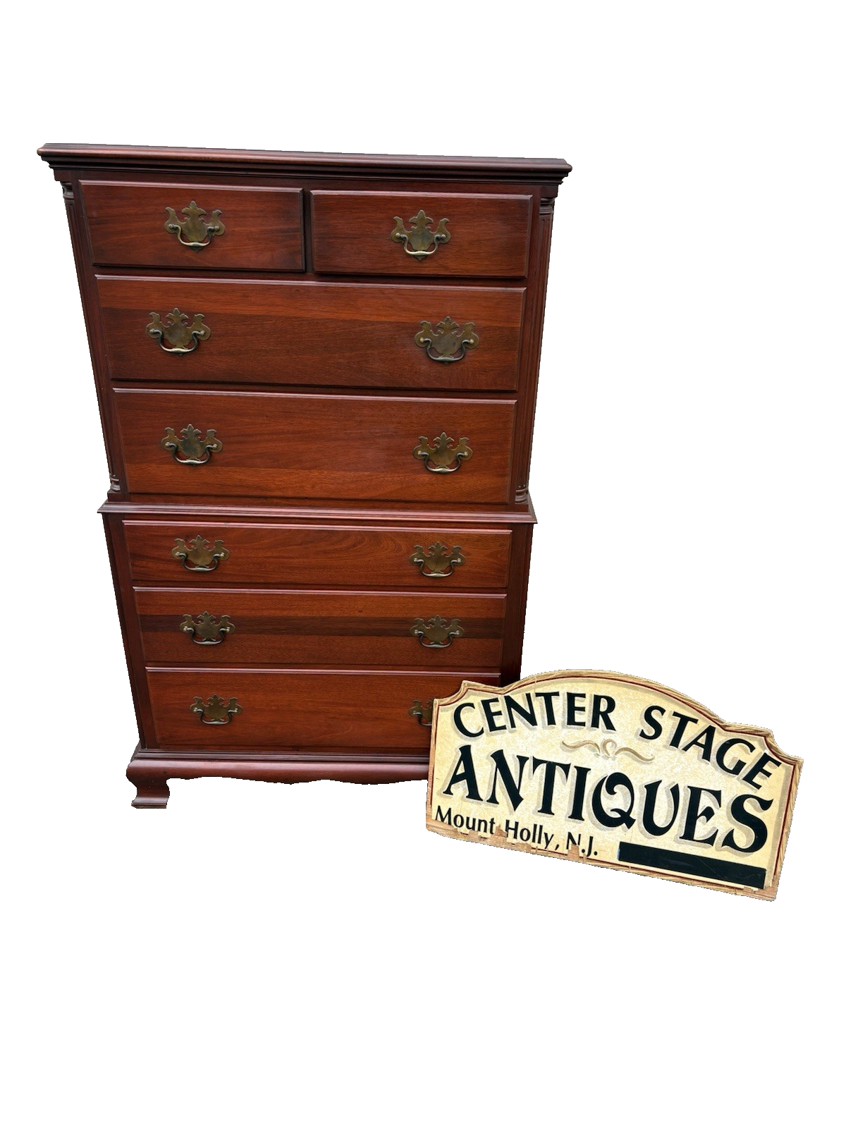 67130 Morgan Furniture Mahogany High Chest Dresser