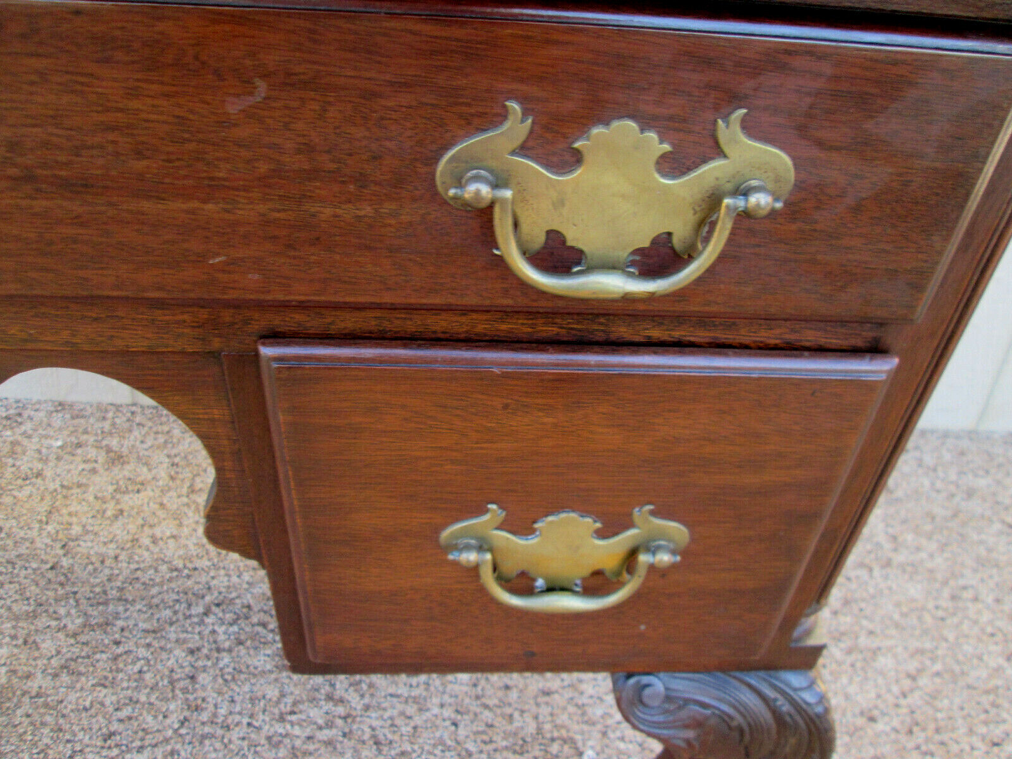 54083 MAHOGANY BALL AND CLAW FOOT LOWBOY SERVER DRESSER