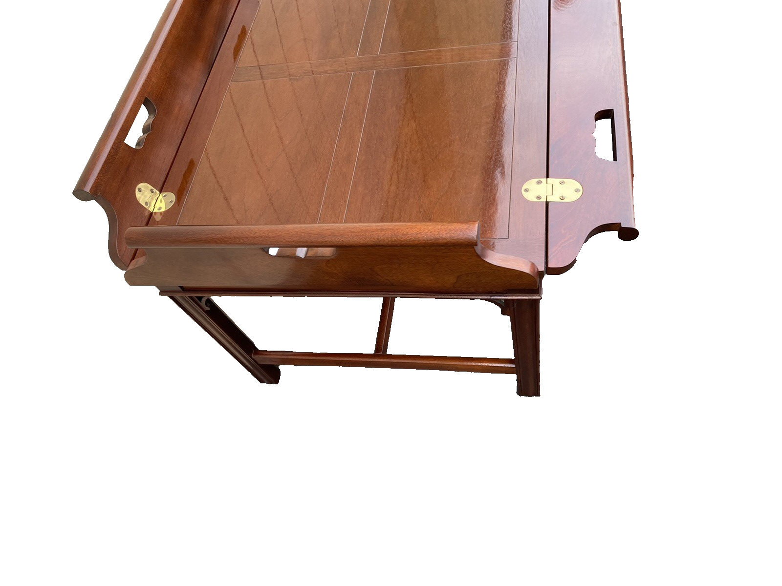 66129   Baker Furniture Solid Mahogany Butler Coffee Table Stand