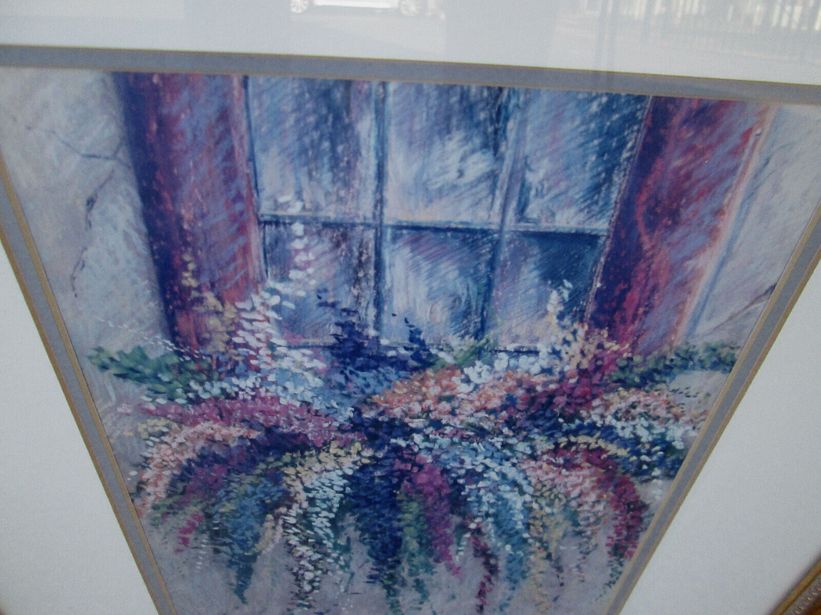 ART 01:     "GARDENS GLORY"   WINDOW BOX PRINT BARBARA PAPPENDICK PENCIL SIGNED