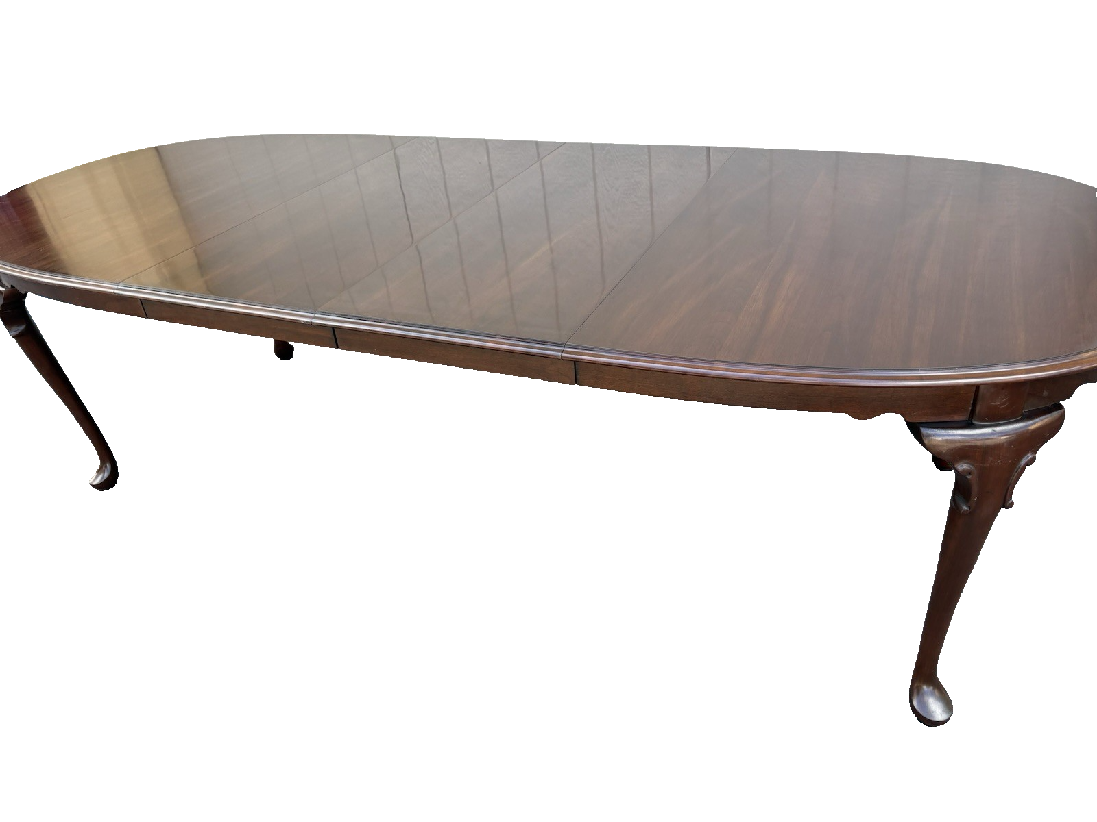 00001 ETHAN ALLEN Mahogany Dining Table with 2 Leafs