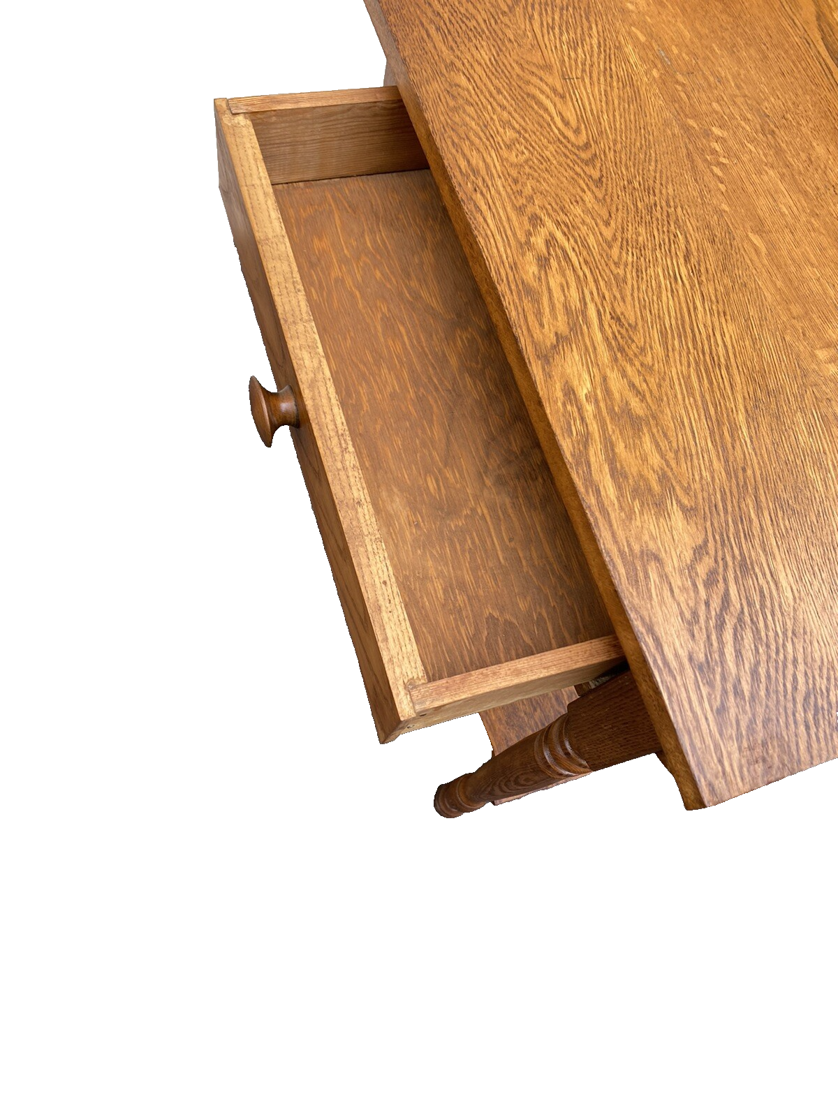 66326 Antique Oak Nightstand End Table Stand