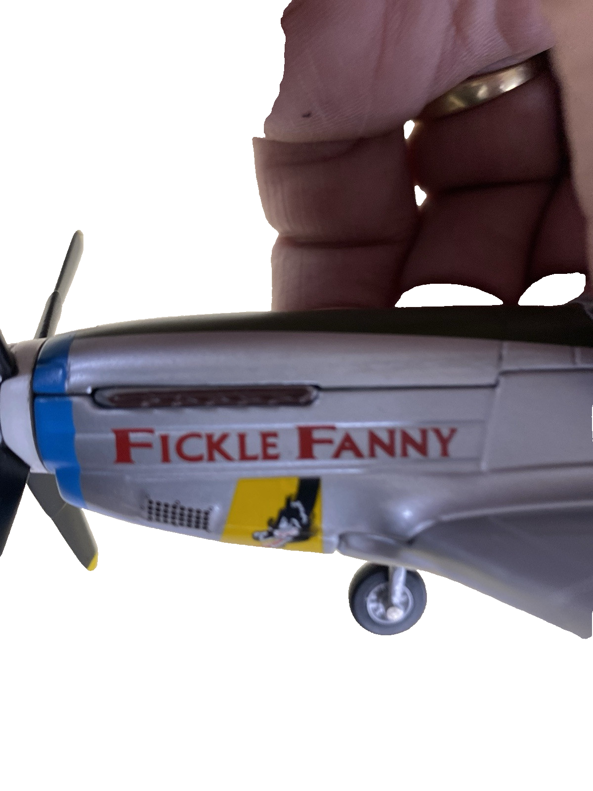 ES 206 : Franklin Mint  FICKLE FANNY P 51 Mustang B11B179  Airplane plane