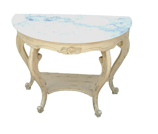62130   Marble Top Console Table Sideboard Server KIMBALL Furniture ??