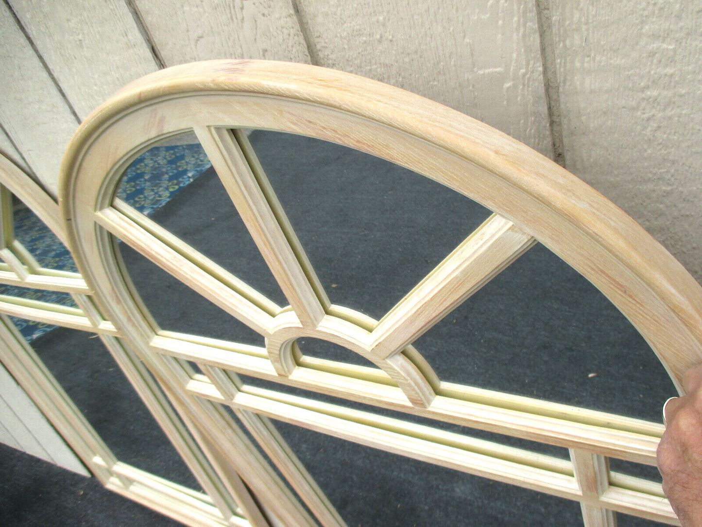 63222 Pair Decorator Modern  White Wash Finish  Mirrors