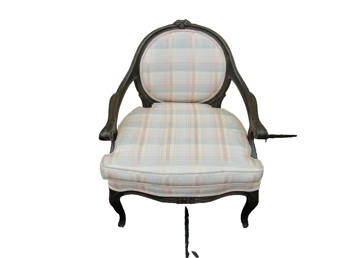 58515  Pair French Country Bergere Armchair Chairs