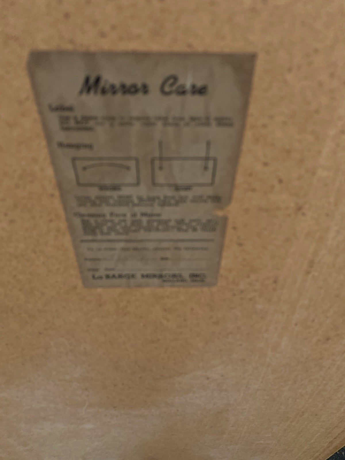 66618 LaBarge Decorator Mirror with French Scene on the top