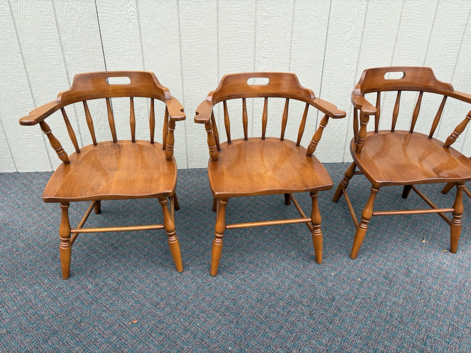 67120 Set 4 Solid Maple Dining Armchair s Chair s