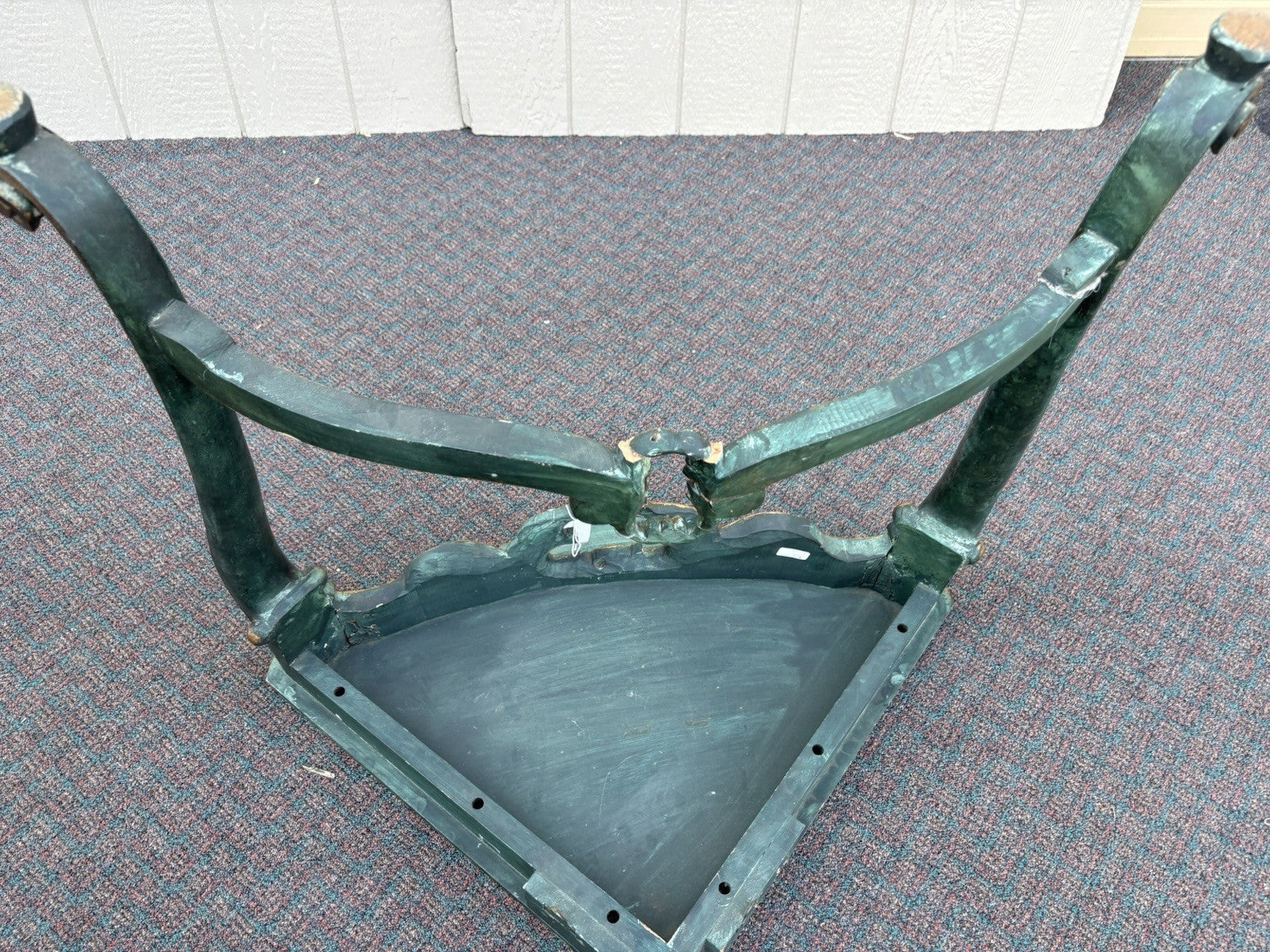 65902 Pair Decorator Hand Made Corner Table Stand s Shelf