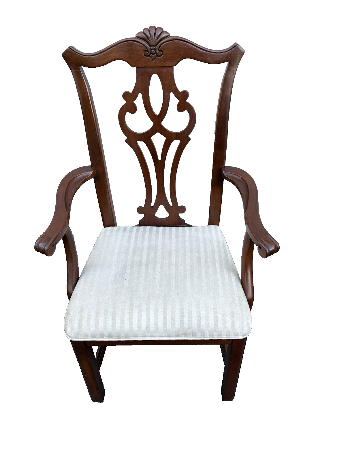 67163 Set of 8 Mahogany SUMTER Cabinet  Dining Chair s