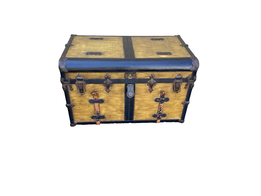 65593 Large Vintage Storage Blanket Hope Chest Trunk