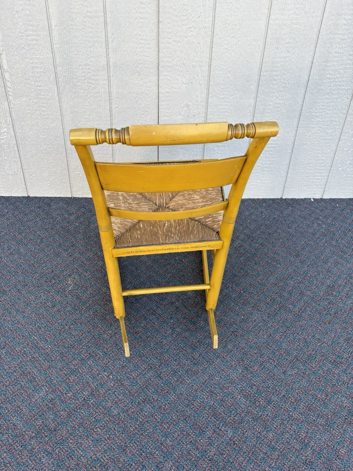 67106  Signed  HITCHCOCK Decorator Rocker Rocking Chair