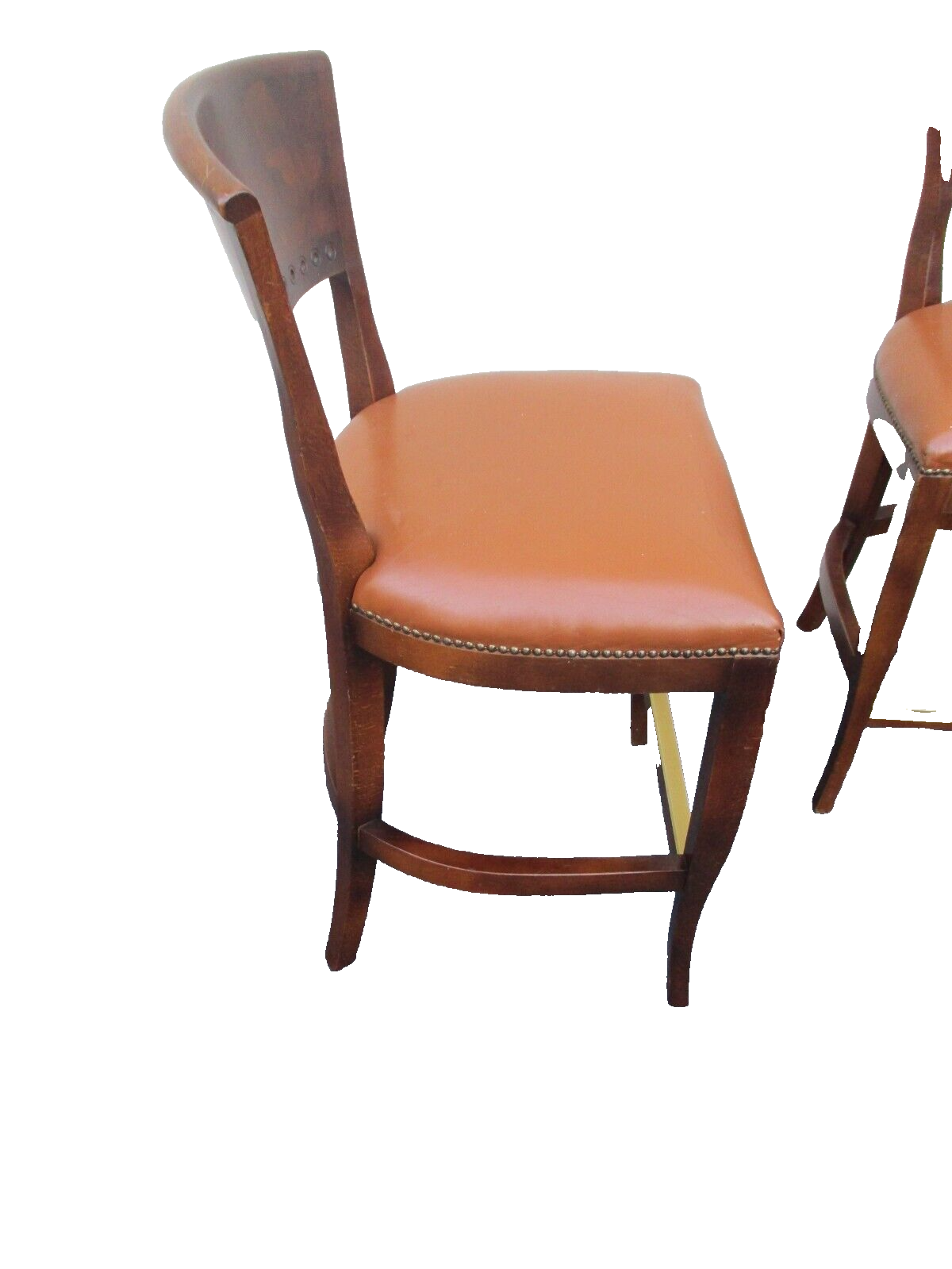 63515   Set of 6 QUALITY Wood Modern  MCM Bar Stools  Accent Chairs