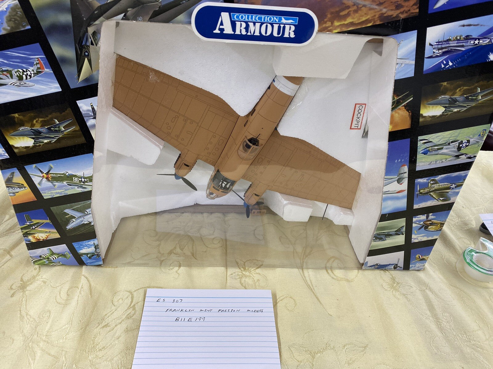 ES 307 Franklin Mint Precision B11E199  WW11 German Heinkel 111 Libya Desert NIB