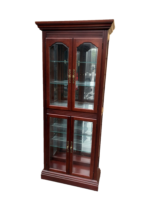 66689 Mahogany  PULASKI Furniture 4 Door Curio China Cabinet