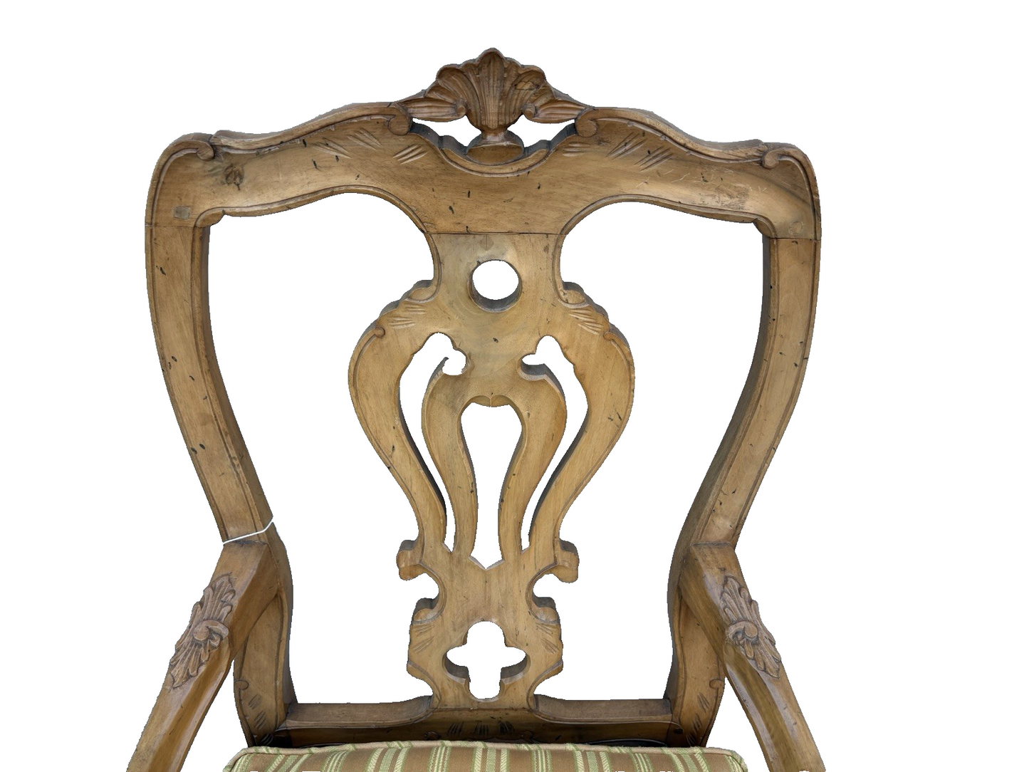 62658   French Country Louis XV Armchair Chair PEGGED Construction