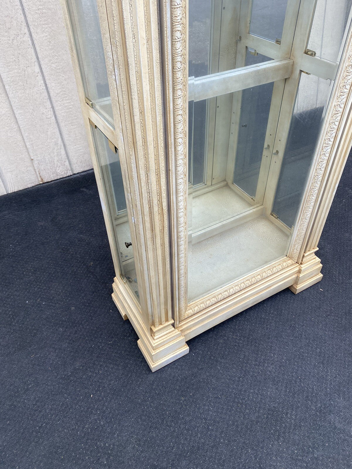 65379  Modern White Curio China Cabinet