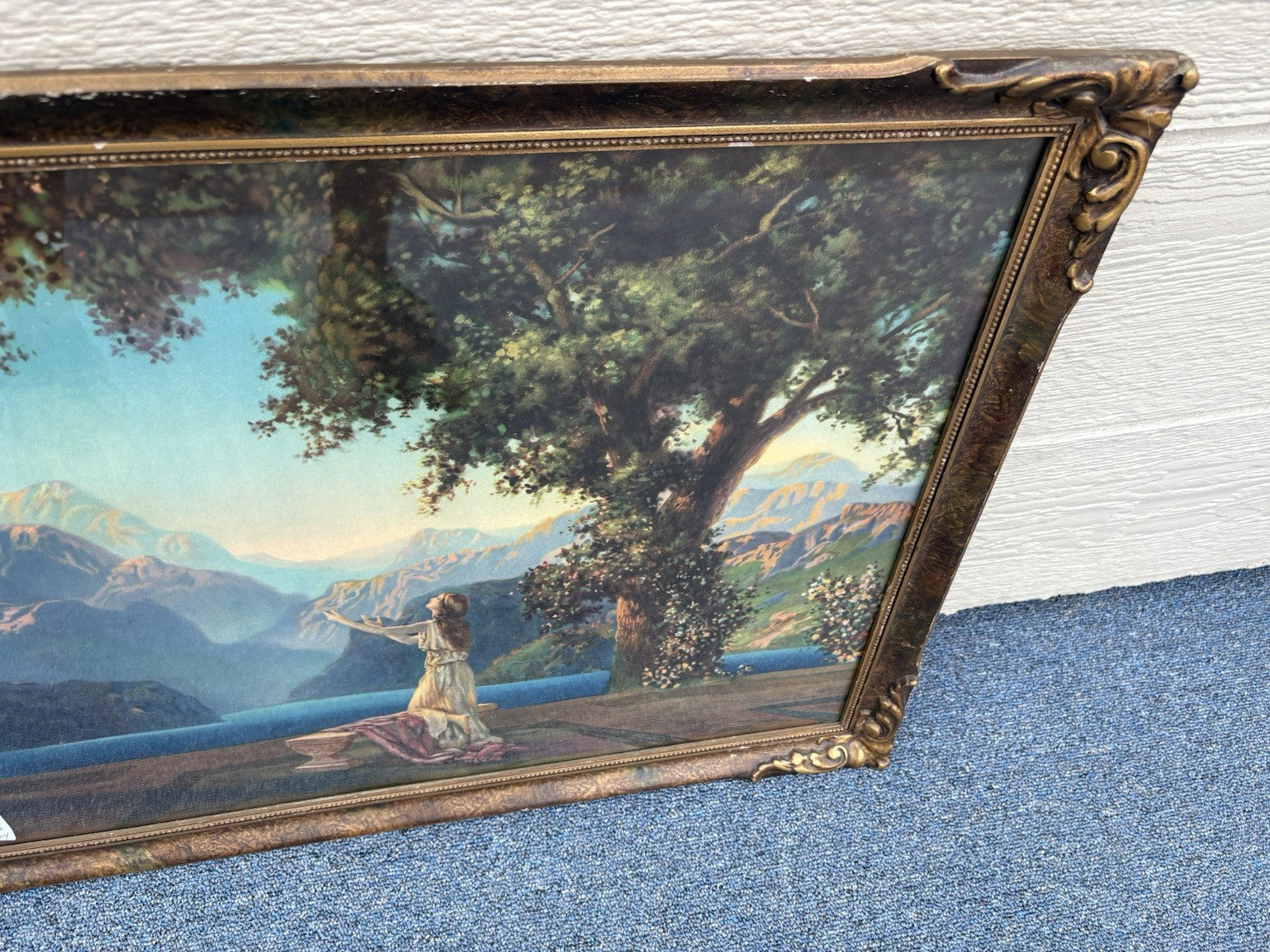 66781 R Atkinson Fox ??  DAWN  Print in Picture Frame CHICAGO