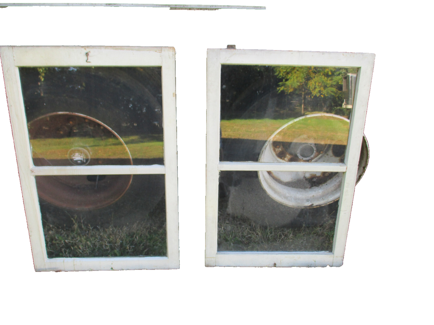 DOOR 13:   Pair Antique Victorian Storm Windows