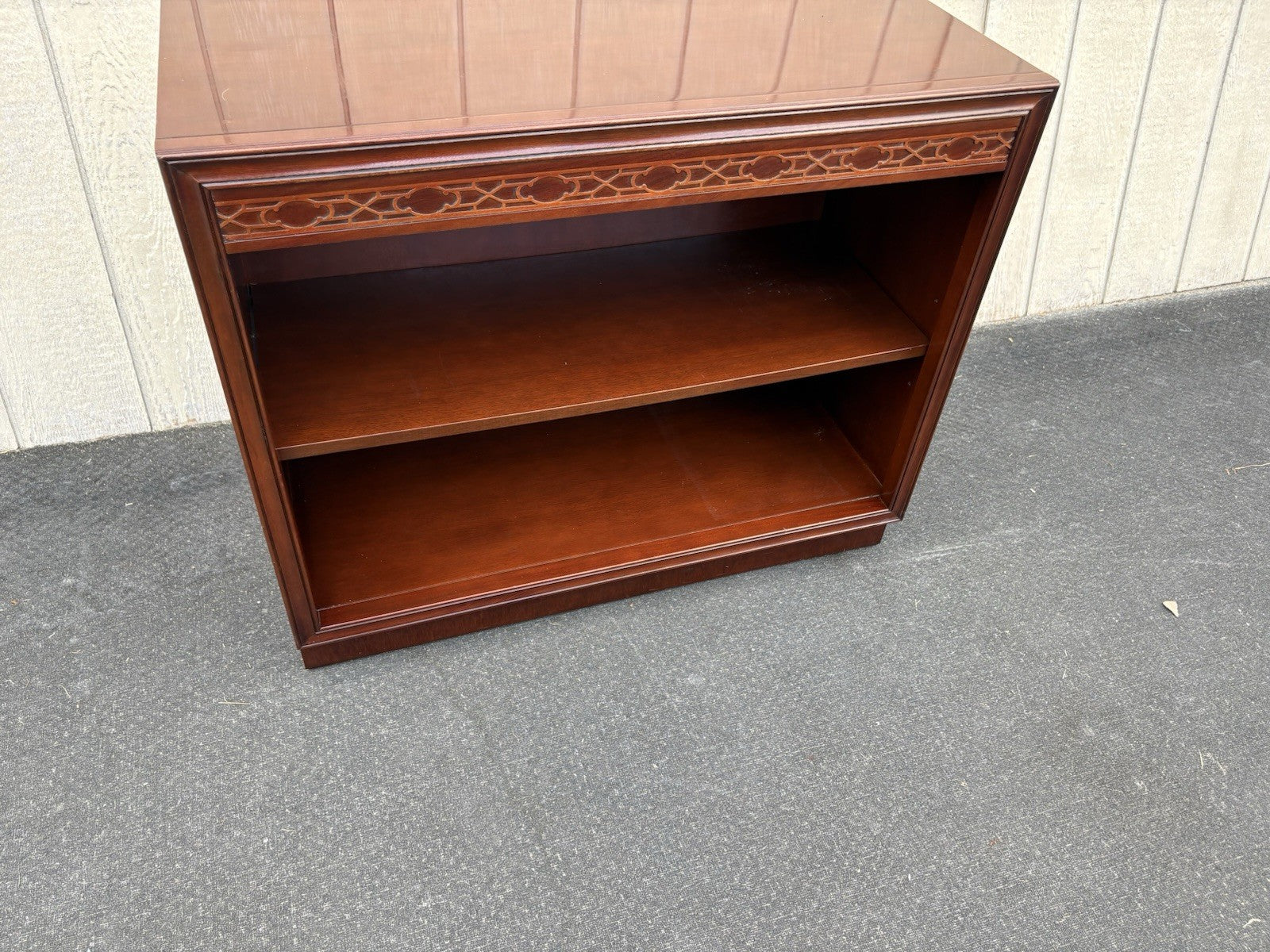 66892  Mahogany Bookcase Curio Cabinet