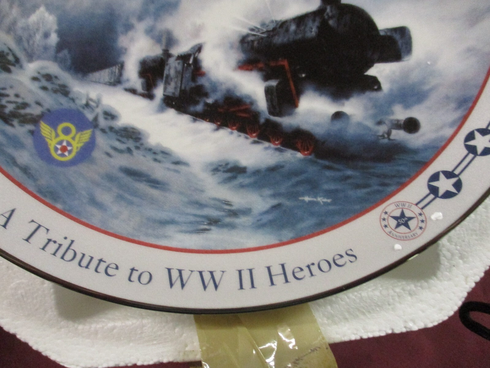 ES 04:   3 Military Plates 1 With JOHN Wayne Franklin Mint  +   2 Heinz Krebs