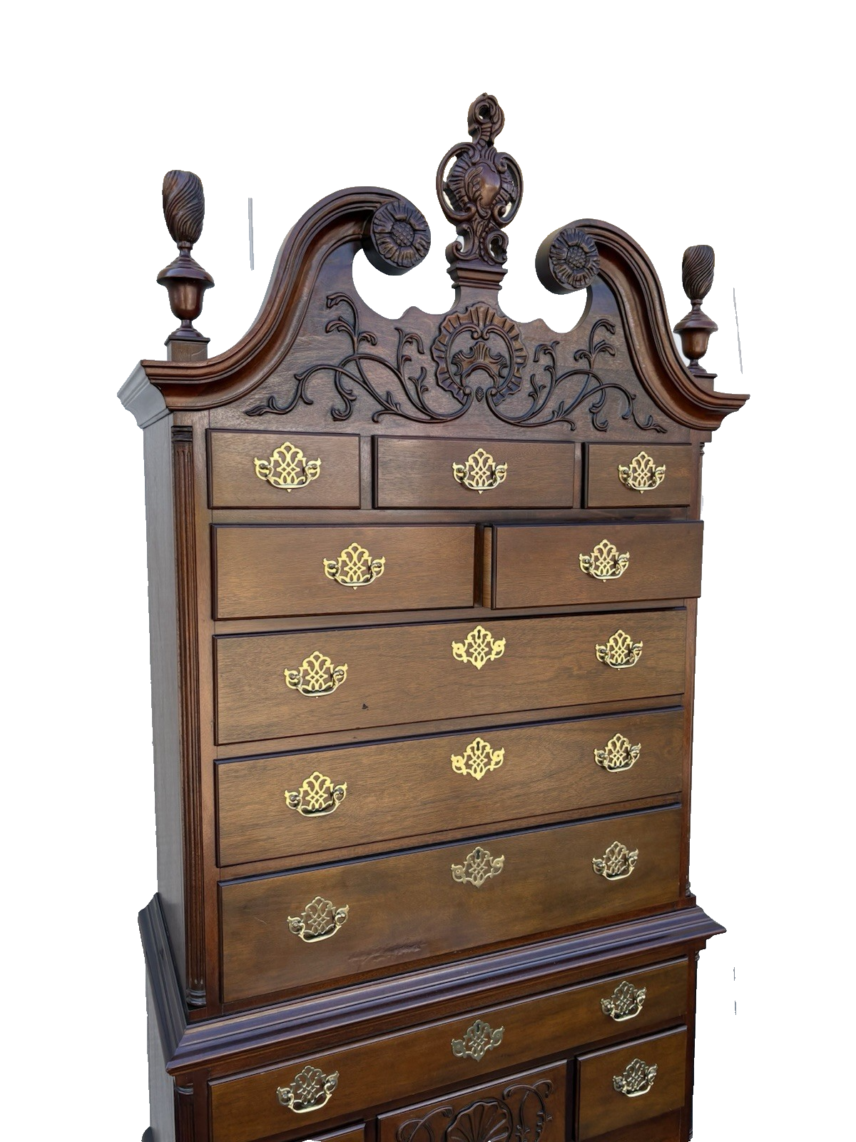 00001 COUNCILL Furniture Mahogany High Boy Dresser Chest QUALITY MADE