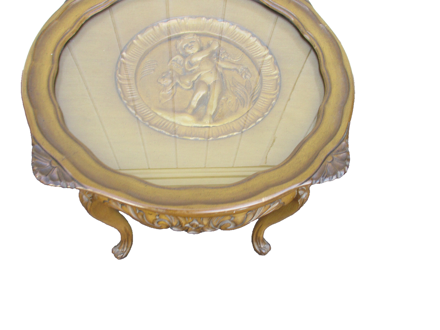 63999 Antique Tray Top Coffee Table Stand