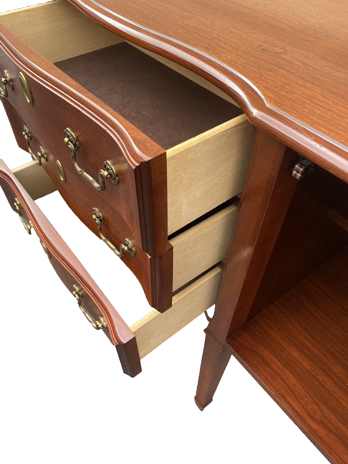 65830   Cherry Hepplewhite Buffet Sideboard Server Cabinet