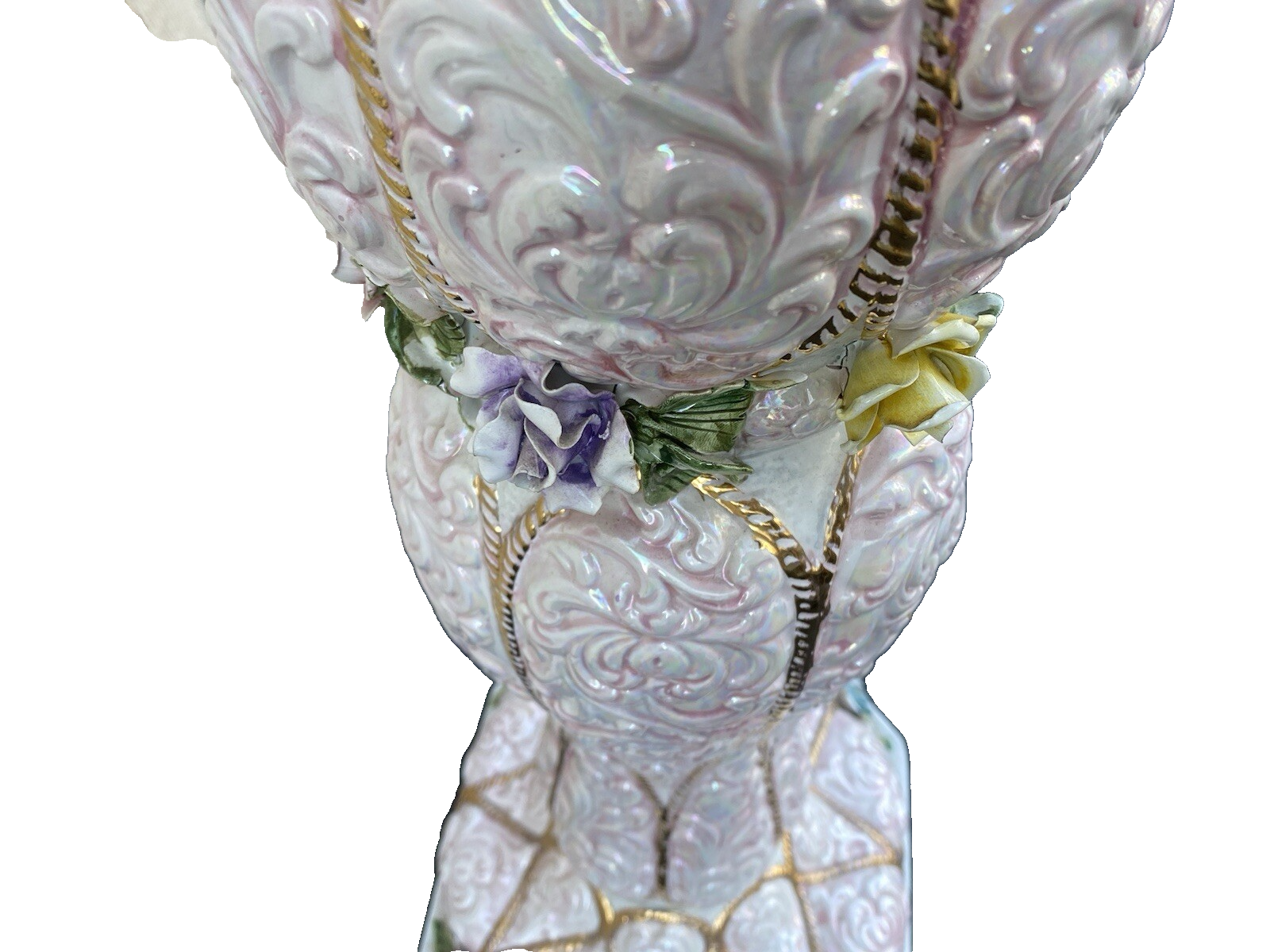 60006 Porcelain Hand Made Plant Pedastal