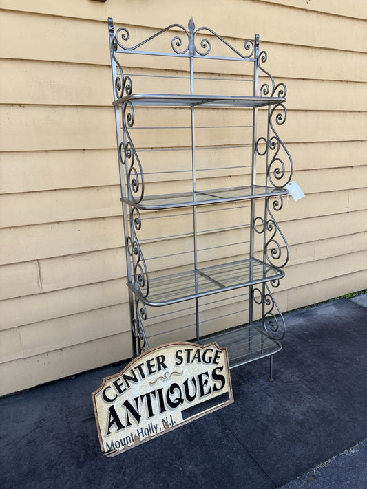 61594 QUALITY MADE  Iron Kitchen Bakers Rack