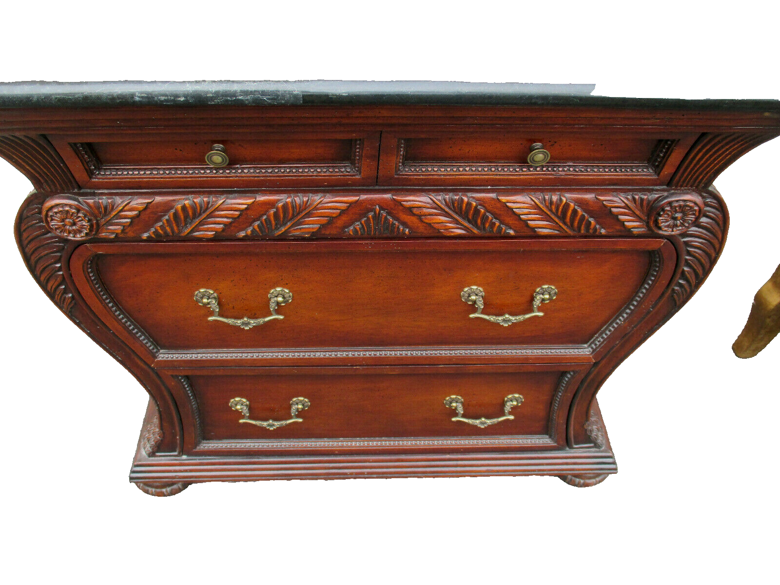 63027   Marble Top Nightstand End Table Stand Batchelor  Chest Dresser