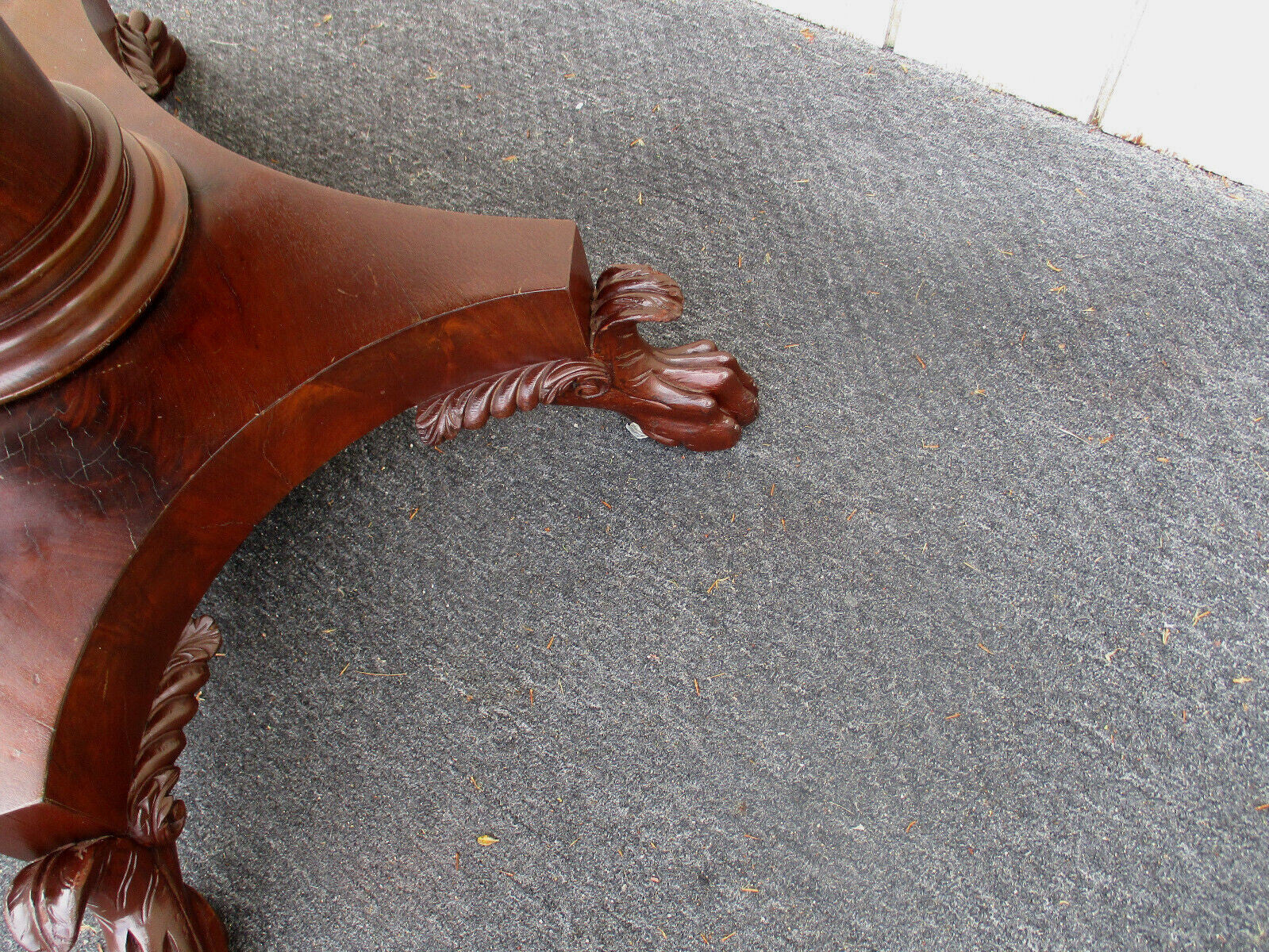 63278   Antique Empire Console Lamp Table  Dining Table Stand