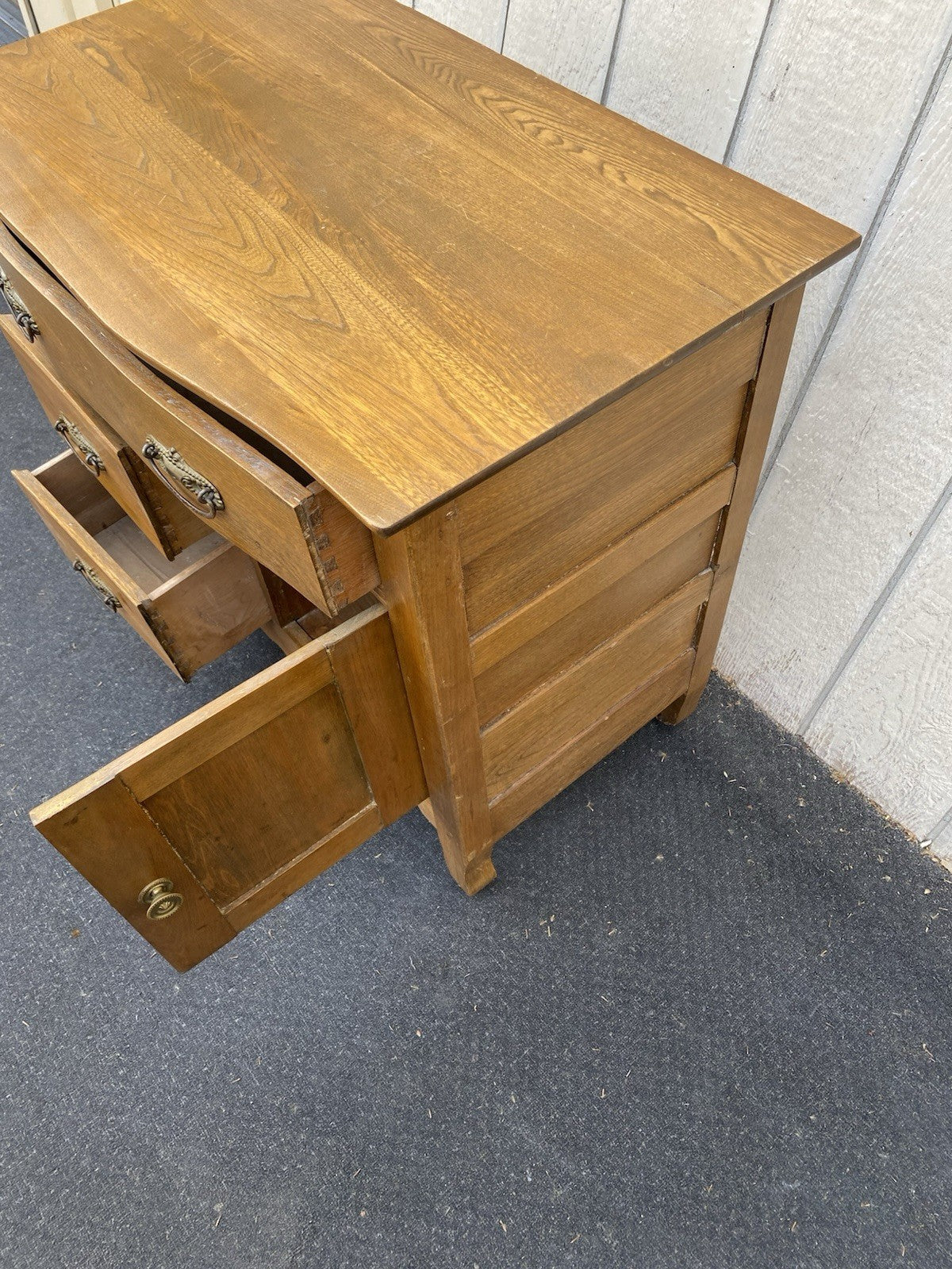 66602   Antique Victorian Oak Washstand Dresser Chest
