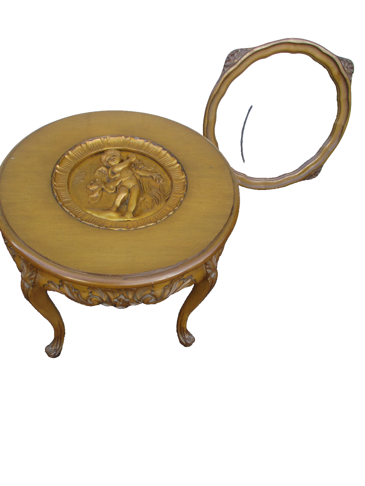 63999 Antique Tray Top Coffee Table Stand 