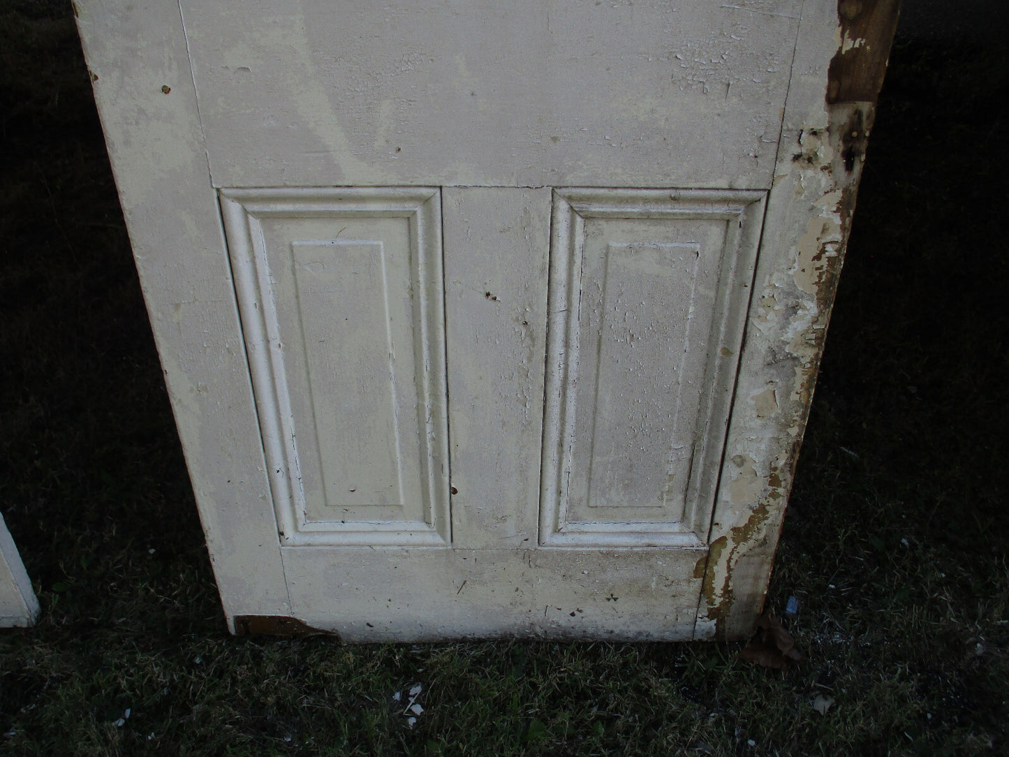 DOOR 08:    Antique  Raised Paneled Victorian Wood  Door 31" x 88 1/2"H
