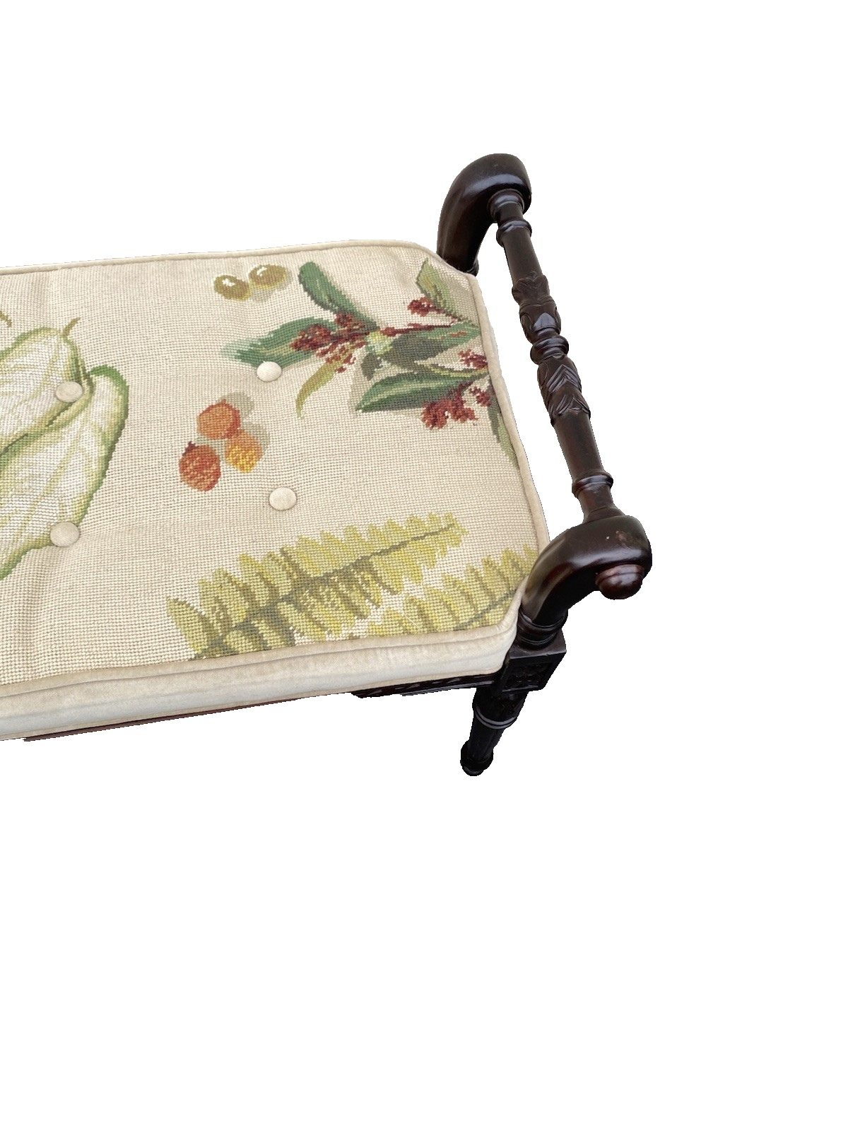 66460 Mahogany SAM MOORE Vanity Bench Ottoman Stool Window Bench