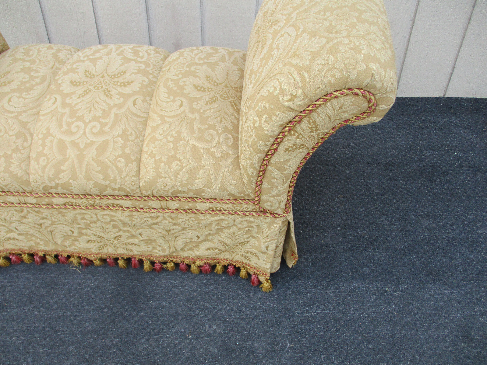 63457  Gold Decorator Window Bench Seat Settee