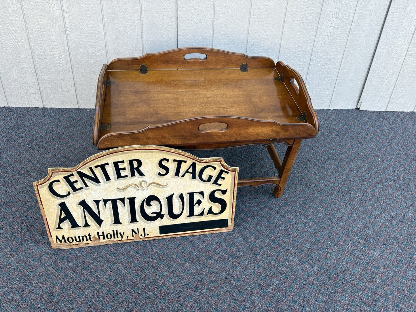 67014 ETHAN ALLEN Mahogany Butler Coffee Table Stand