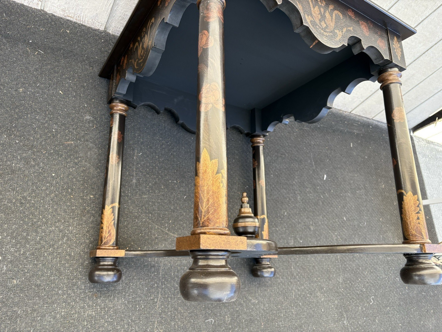 66704 Ebony Decorator Lamp Table Stand