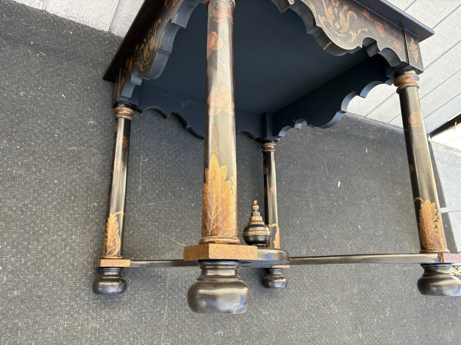 66704 Ebony Decorator Lamp Table Stand