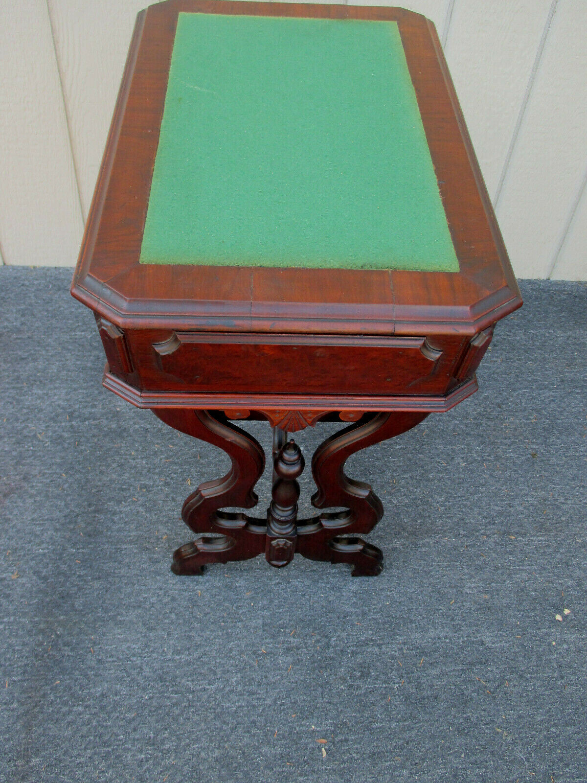 63086 Antique Victorian Sewing Stand  Desk  Cabinet Table Nightstand