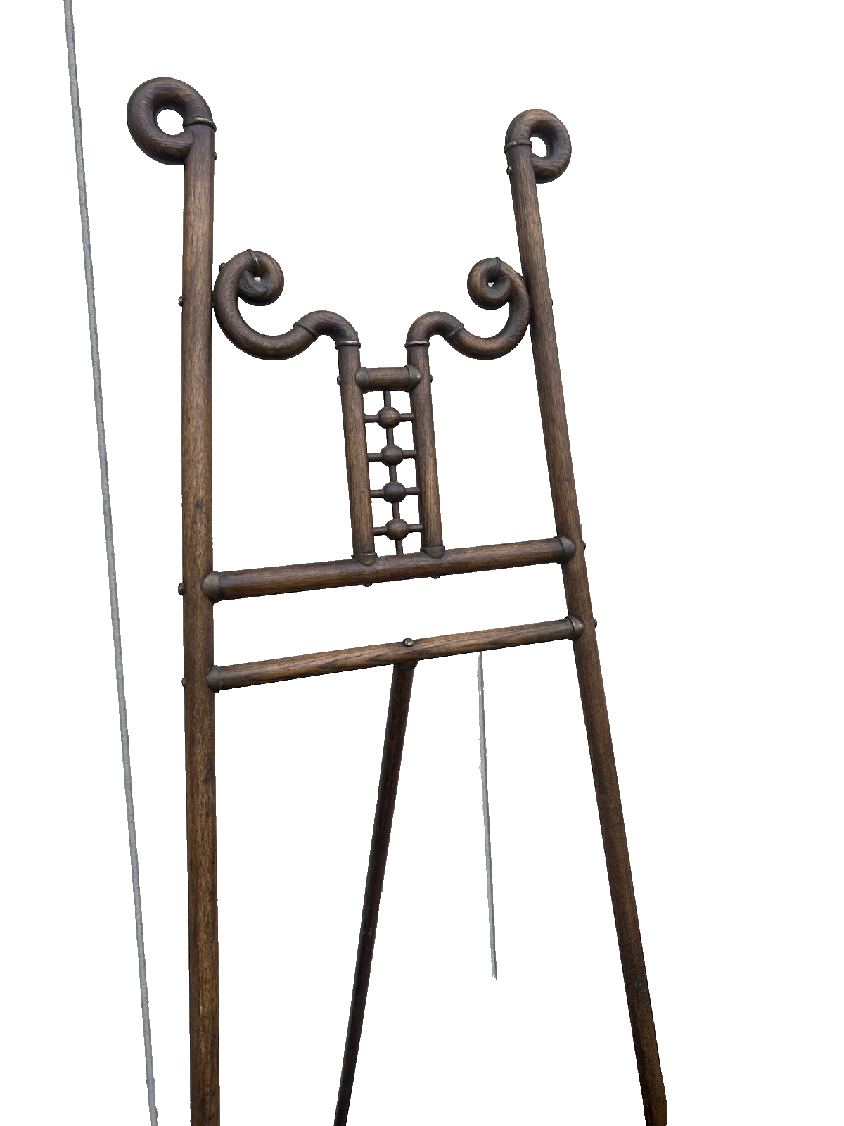 66382 Antique Victorian Oak Easel