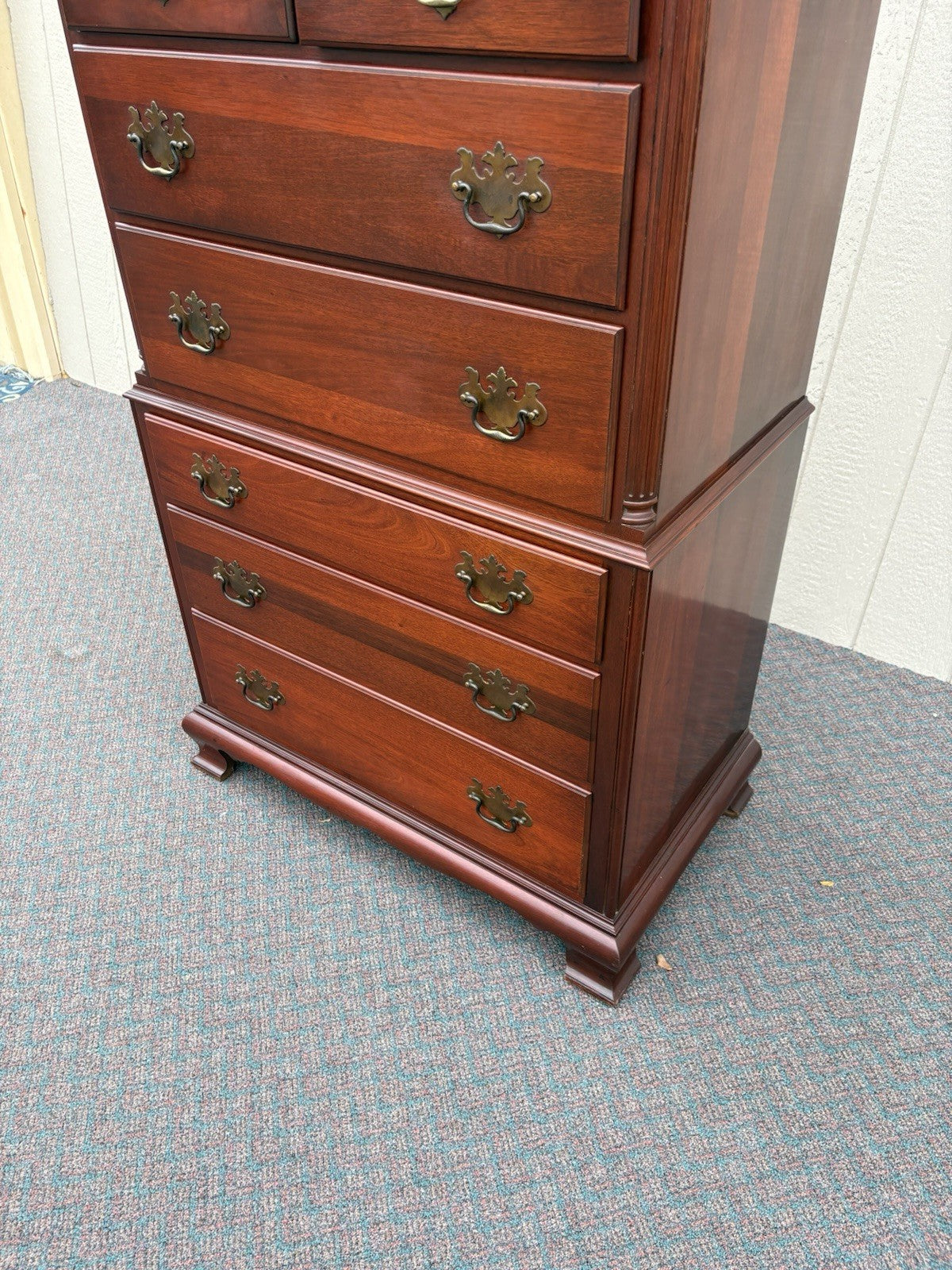 67130 Morgan Furniture Mahogany High Chest Dresser