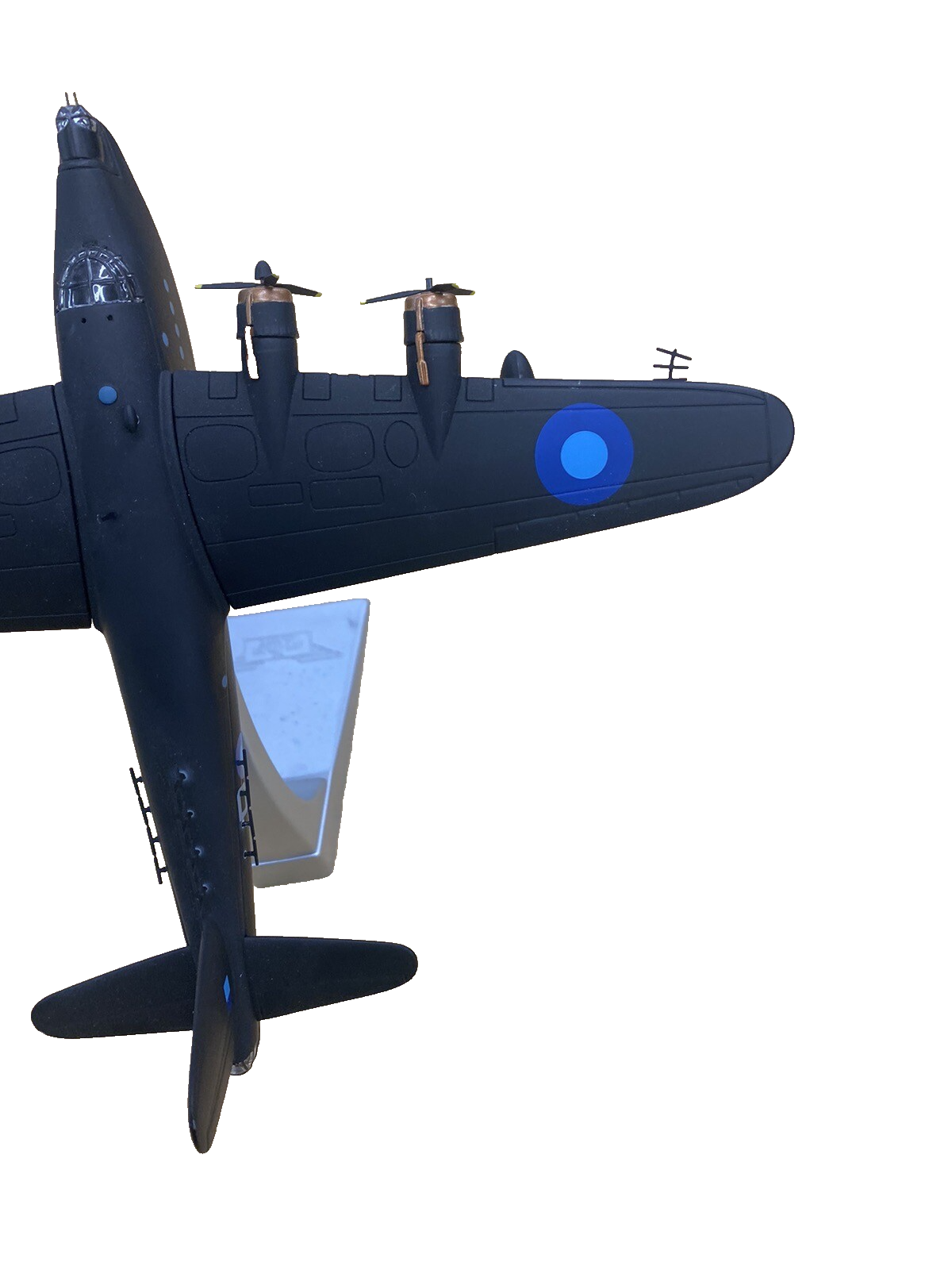 ES 1001 Black Diecast Military Airplane Plane