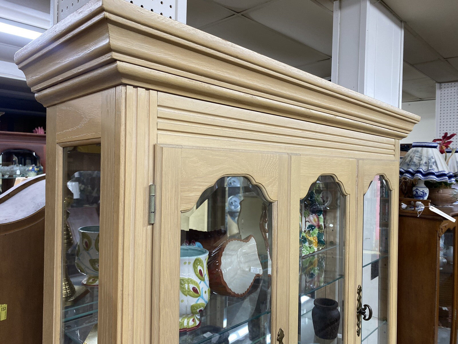 57044 PULASKI CURIO CHINA CABINET FACTORY Finish