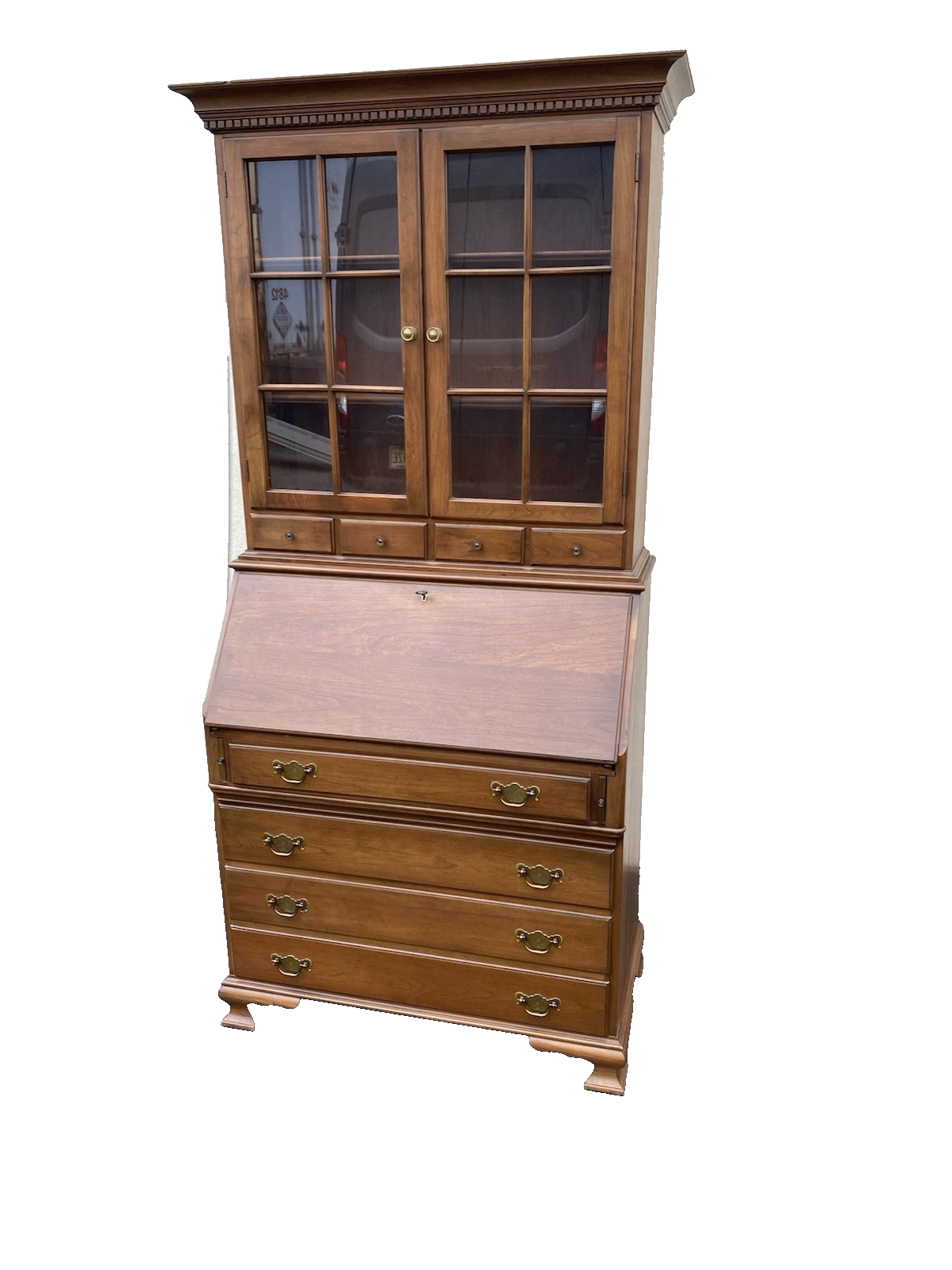 66506 Pennsylvania House Secretary Desk w/ Bookcase top