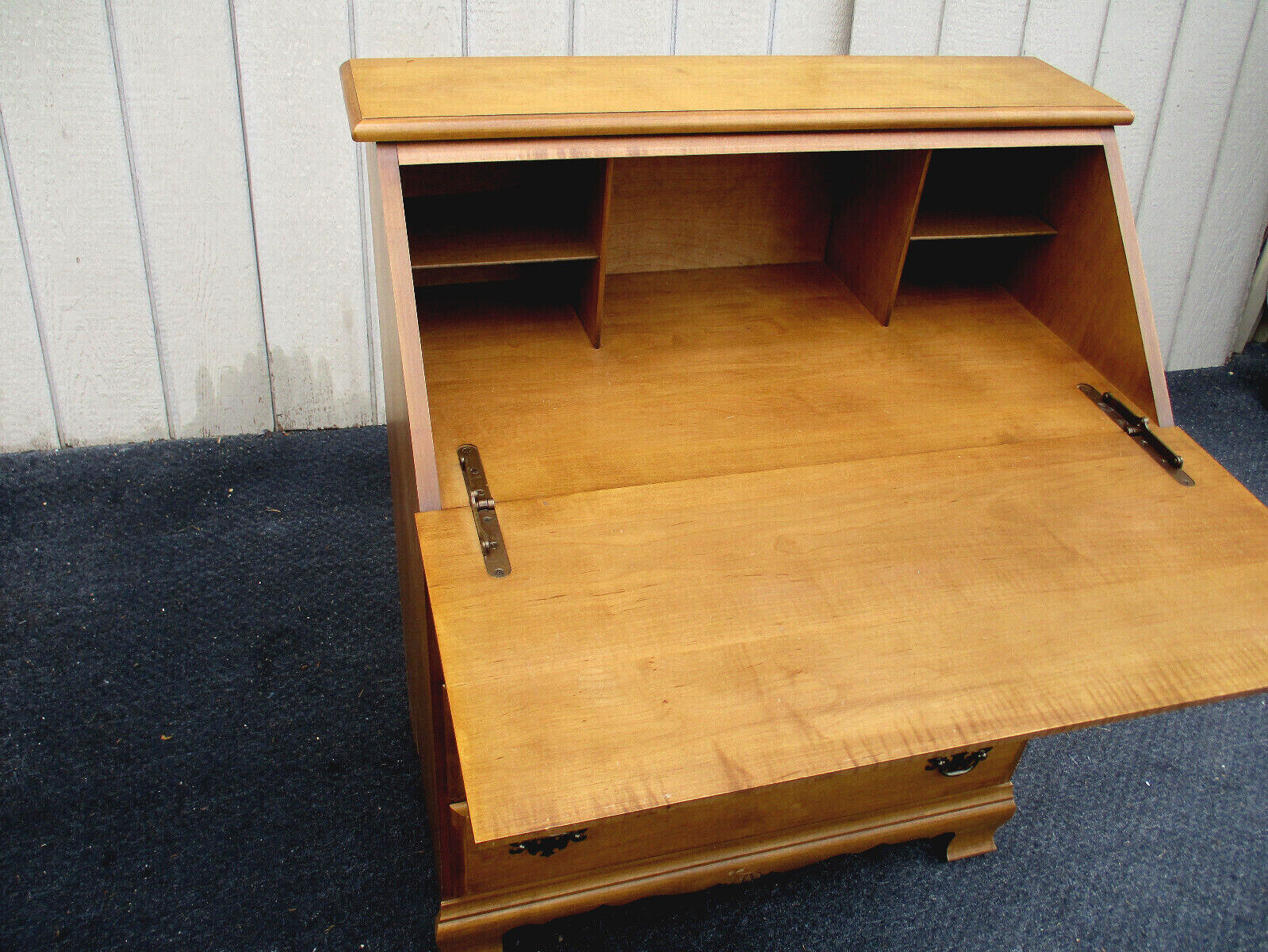 63476  Solid  Maple Slant Front Office Desk