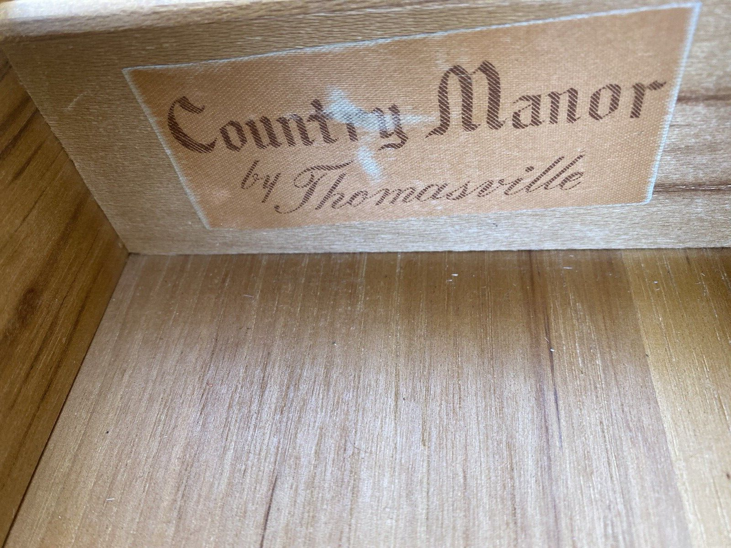 66219 Thomasville Country Manor Oak Bookcase Curio Cabinet